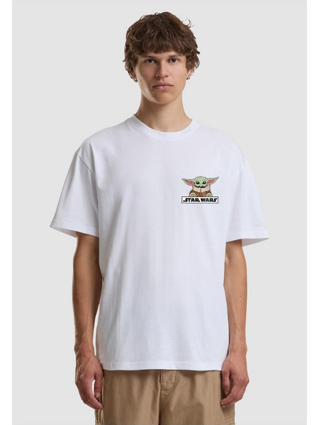 Star Wars Mandalorian Anime Loose Tee white