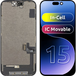 Μονάδα Οθόνης LCD ZY για Apple iPhone 15, Έκδοση In-Cell IC, Μαύρο