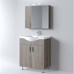 Σετ Έπιπλο Μπάνιου SIENA SONOMA DARK 75 9SSI075SD0W Πάγκο 72x34x83cm Martin
