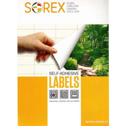 Sorex Αυτοκόλλητες Ετικέτες Εκτυπωτή Λευκές 70 χ 32 mm (70032)