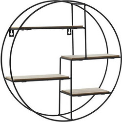 Στρογγυλό μεταλ/κο ράφι τοίχου (4θ) δ.40cm