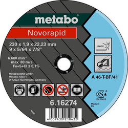 Τροχος Κοπης 115/1,0 Inox Novorapid Metabo
