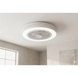 Redled Bonnie 01-28894 Ανεμιστήρας Οροφής 50cm 35W με Φως & Τηλεχειριστήριο Λευκός