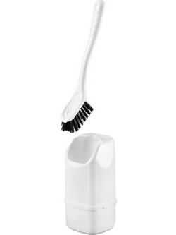 Lampa - Πιγκάλ Καθαρισμού Λεκάνης Πλαστικό Toilet Brush Σε Λευκό Χρώμα Με Διαστάσεις 79x68x160 Mm - 1 Τεμ. (L4070.5)