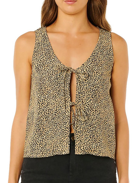 RIP CURL - ANIMAL INSTINCTS TIE FRONT SHIRT