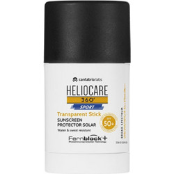 Heliocare 360 Sport Transparent Αντηλιακό Stick Προσώπου SPF50 25gr