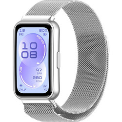 Techsuit Watchband W009 Λουράκι Μεταλλικό Silver (Universal 22mm)