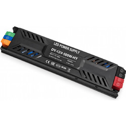 VenCore VenCore 6614-50015 - Aluminium High Tech Power Supply 500W 12V 41.67A - Τροφοδοτικό Αλουμινίου Υψηλής Τεχνολογίας 230 Volt σε 12 Volt 500 Watt 41.67 Ampere - Μ24.7xΠ5.2xΥ2.5cm