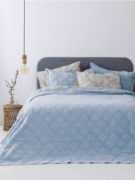 Palamaiki Σετ Κουβερλί ημίδιπλο 180x240 IFIGENEIA DENIM Γαλάζιο