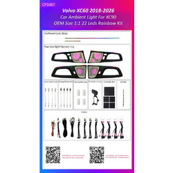 Ατμοσφαιρικός Φωτισμός Volvo Xc60 2018-2026 oem Ambient Light kit 1:1 l-al-Cp1067