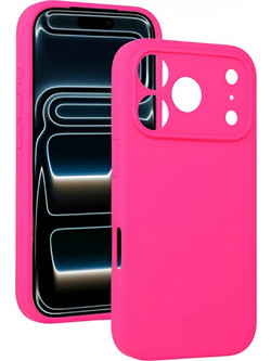 Forcell iPhone 17 Pro Max / 18 Pro Max Soft Touch Θήκη Σιλικόνης - Fuchsia