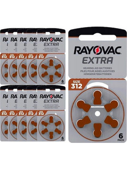 Rayovac Extra Advanced 312 60τμχ