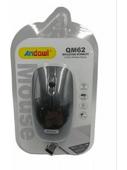 Andowl QM62 Ασύρματο Ποντίκι Black