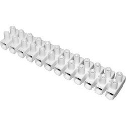 Adeleq Κλέμα Πολυπροπυλενίου 25mm Λευκή (8-025)