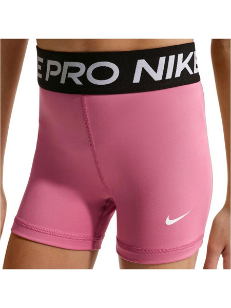 Nike Pro Παιδικό Biker Σορτς (DA1033-641)ΡΟΖ/ΜΑΥΡΟ