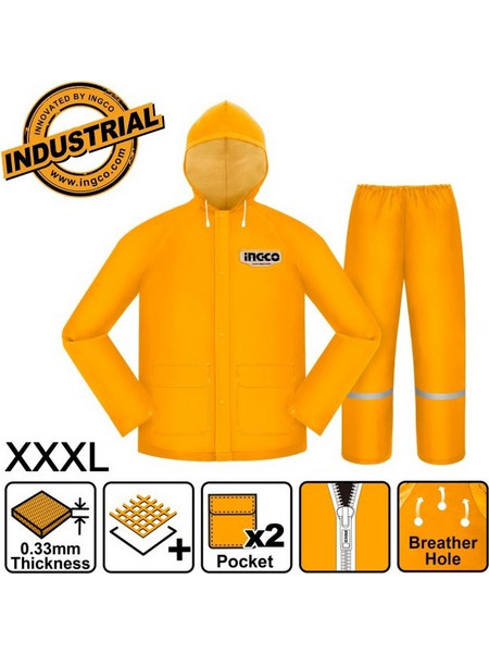 Αδιάβροχο Κοστούμι XXXL HRCTSKT031.XXXL Ingco