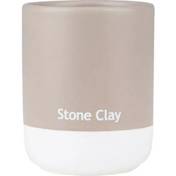 Ποτήρι Μπάνιου Κεραμικό Tone Lab Estia - Stone Clay