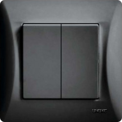ΔΙΑΚΟΠΤΗΣ ΔΙΠΛΟΣ A/R ΜΑΥΡΟ Hseries | 50-00104-2