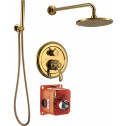 InterCeramic Πληρες Σετ Εντοιχισμου Ντους GOLD ICT5545372G