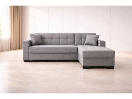 All4Home New Dynamic Corner Γωνιακός Καναπές Κρεβάτι Γκρι 237x154x93cm 2770000045