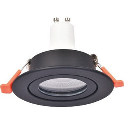 Inlight Downlight σποτ GU10 σε μαύρη απόχρωση (X00350B)