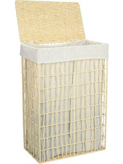 Estia Καλάθι Απλύτων 2 Θέσεων Nest 37x22x55cm Μπεζ 02-28060