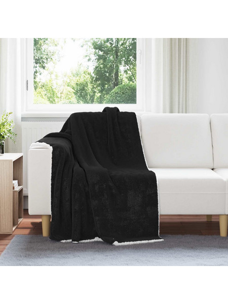 Ριχτάρι Μαύρο 150 x 130 cm 1 kg Μαλλί