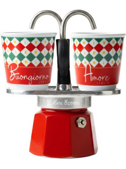 Bialetti Set Mini Express TRICOLORE DAMIER