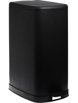 Κάδος απορριμάτων με πεντάλ secret 30lt μαύρο soft close Υ54,9x27,5x42,5εκ