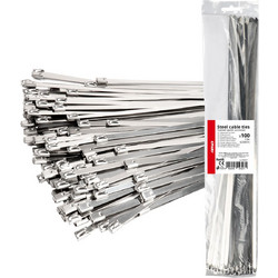 ΔΕΜΑΤΙΚΑ/ΔΕΤΙΚΑ ΚΑΛΩΔΙΩΝ TIE WRAP (ΤΑΙΡΑΠ) ΜΕΤΑΛΛΙΚΑ 7,9 x 600mm ΑΜΙΟ - 100 ΤΕΜ