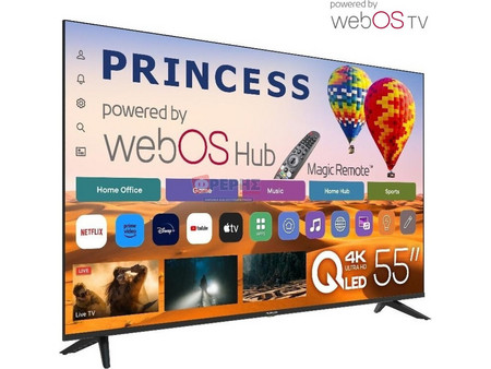 Princess TVLED55PS QLED Smart TV 55 4K Ultra HD WebOS Hub (2026)