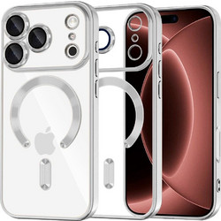 Techsuit Luxury Crystal MagSafe Θήκη iPhone 17 Pro Max Silver