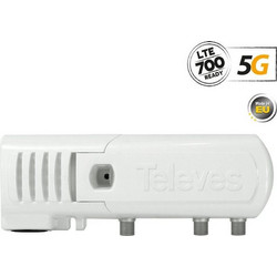 Televes 553220 Ενισχυτής Σήματος Κεραίας Τηλεόρασης Γραμμής 20dB UHF