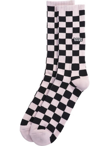 VANS CHECKERBOARD CREW SOCKS PALE PETAL