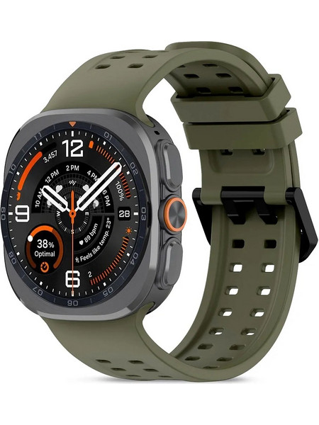 Tech-Protect Air Λουράκι Σιλικόνης Olive Green (Samsung Galaxy Watch Ultra 2 / 1)