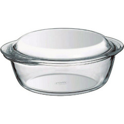Pyrex Πυρίμαχη Χύτρα Γυάλινη Στρογγυλή 3.2lt