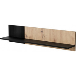 Cama MERCI shelf 110x20x25 black/oak artisan MERCI 400017
