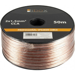 Libox Kabel glosnikowy 2x1,50mm LB0008-50 audio cable 50 m Transparent LB0008-50