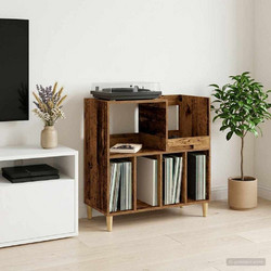 vidaXL Βάση πικάπ Παλαιωμένο ξύλο 82 x 39,5 x 82,5 εκ