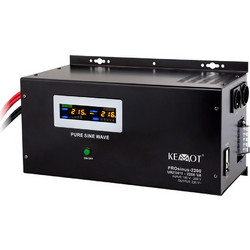 KEMOT PROsinus-2200 wall-mounted emergency power supply unit - inverter with a pure sine wave output and 12V charging function, 230V, 2200VA/1600W