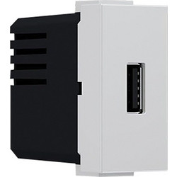 Acaelec Modys Πρίζα Τροφοδοσίας 1xUSB 1 Στοιχείου1P IP20 230V 50Hz 0.3A 5V DC 1.2A Ιβουάρ (10101412822)