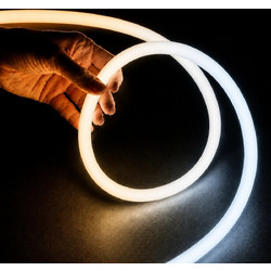 kelvo(R) AURAFLEX KLV-101-0507 Ταινία Neon Flex LED 14W/m 1400lm/m 360 DC 24V Αδιάβροχο IP65 504 x SMD2835 Chip/m Ρυθμιζόμενο Λευκό CCT από 2700K έως 6000K Dimmable - Lumileds SMD Chip - Μ1000 x Π2 x