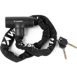 Wozinsky WZR-K2 Keyed Chain Bicycle Lock - Black