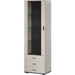 Cama S1 SOHO display cabinet 60x41x192 cashmere + black