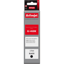 Activejet AC-G46BK Ink cartridge for Canon printers, Replacement for Canon GI-46BK Supreme 170 ml black