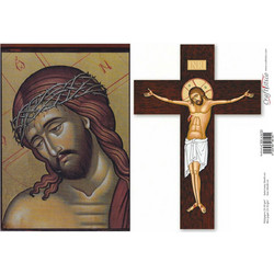 Craftistico Ριζόχαρτο Decoupage 30x40cm Ιησούς Χριστός Εσταυρωμένος
