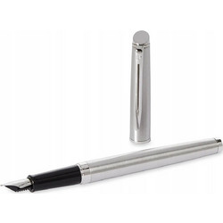 Waterman Πένα Γραφής Medium Μπλε από Ατσάλι με Μπλε Μελάνι
