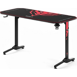 Γραφείο Gaming Ξύλινο Black 140x75εκ