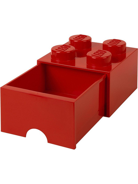 Lego Storage 4-Stud Brick Drawer Red