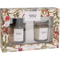 Αρωματικό σετ δώρου με διαχυτή και κερί Home Collection bamboo dream